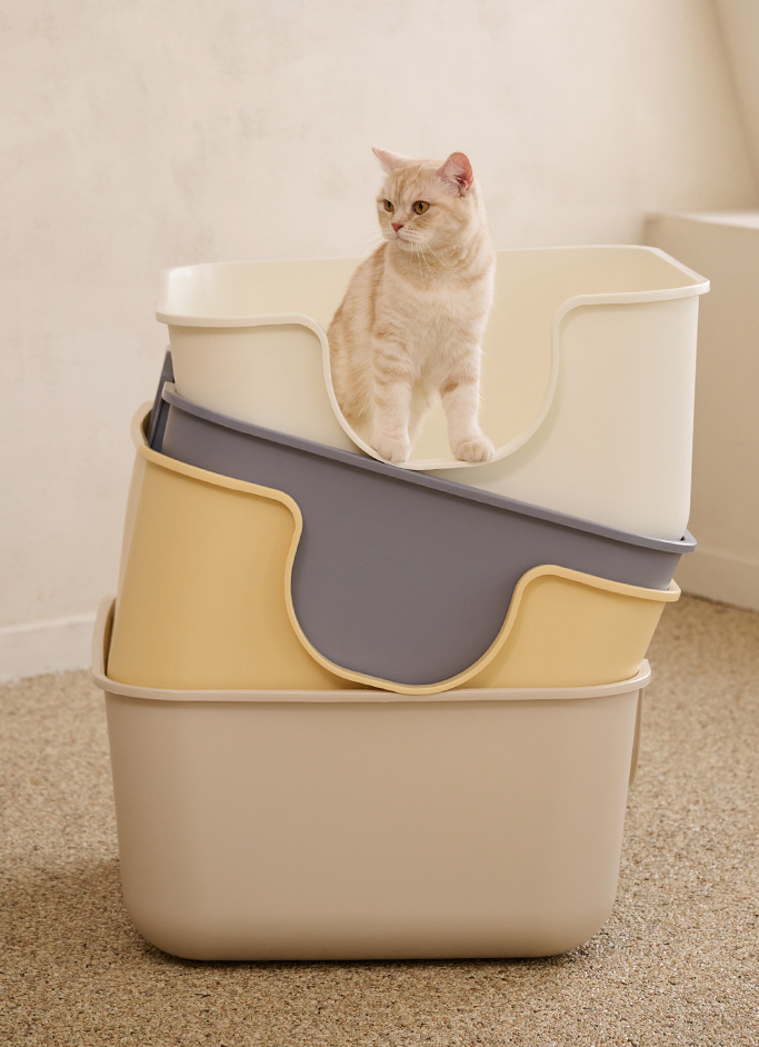 강집사 스퀘어S 매일 씻은듯 안심되는 대형 고양이화장실